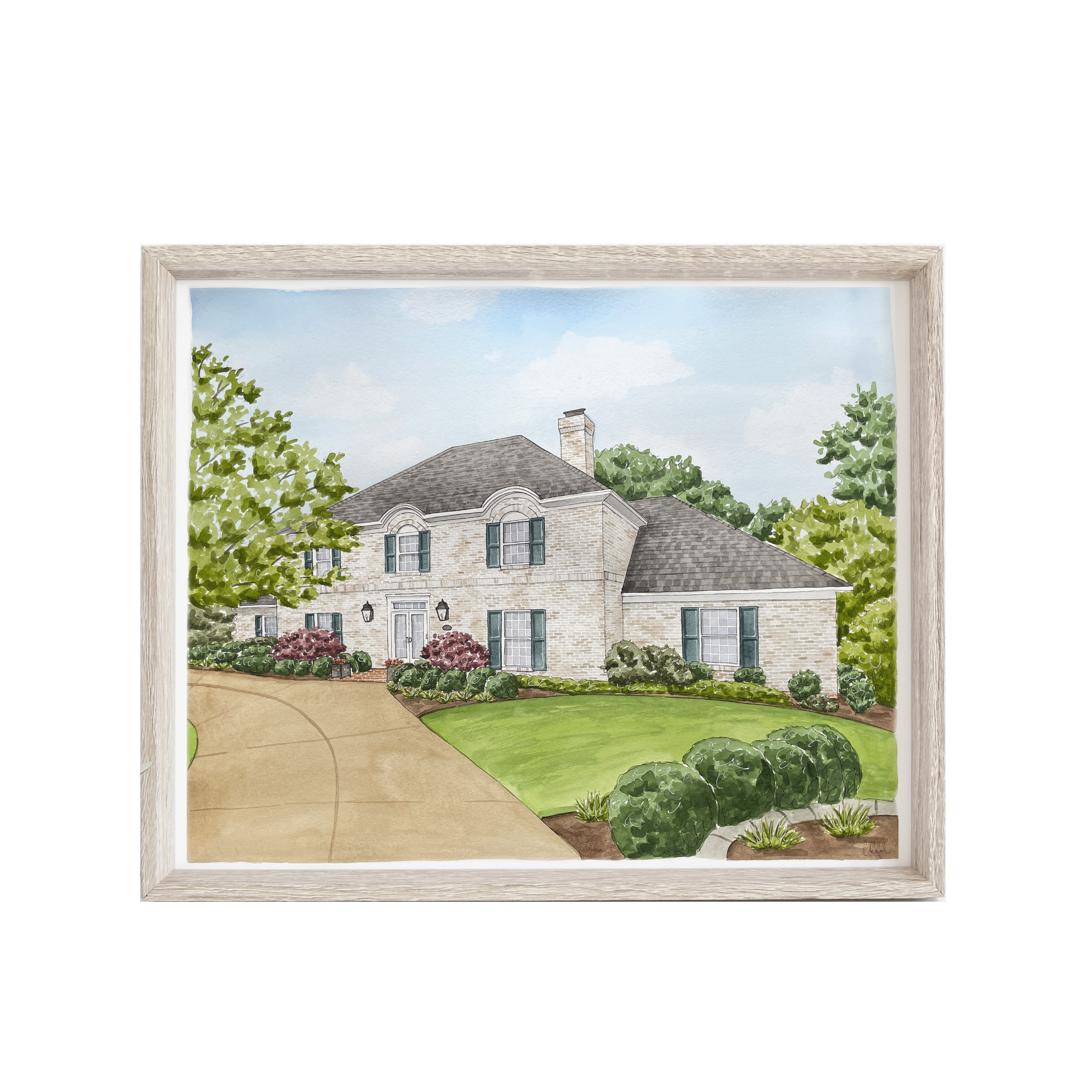 Custom Watercolor House Portrait