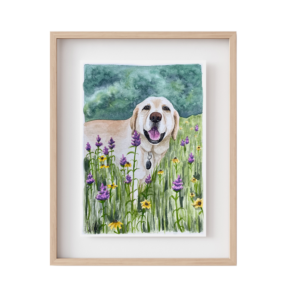 Custom Watercolor Pet Portrait