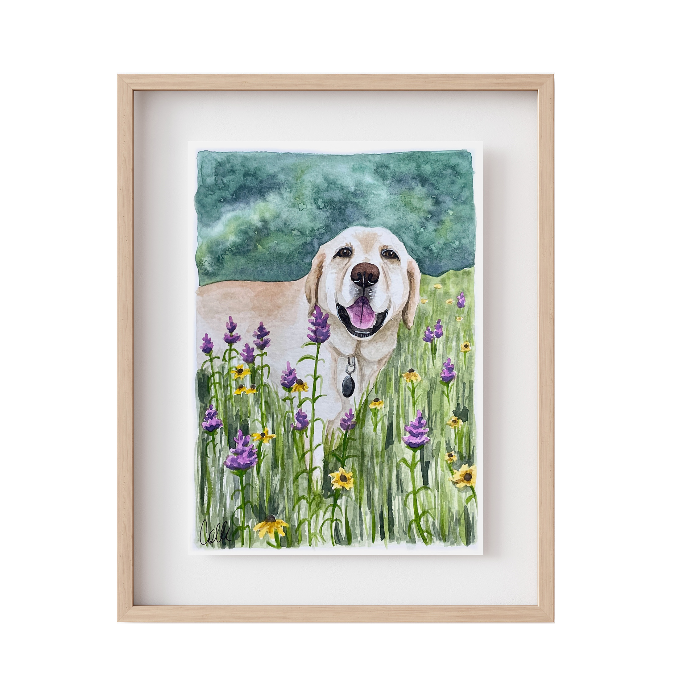 Custom Watercolor Pet Portrait