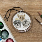 Custom Watercolor Pet Portrait Ornament