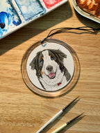 Custom Watercolor Pet Portrait Ornament