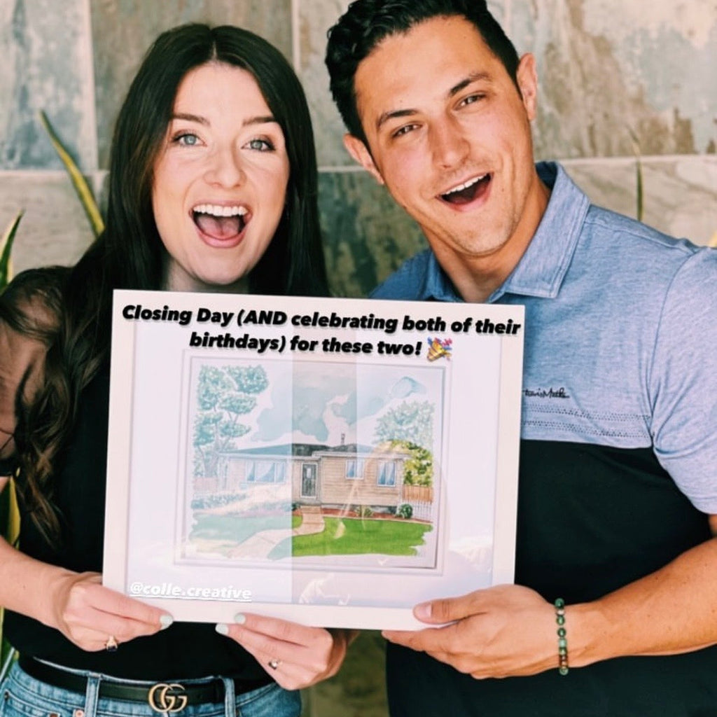 Custom Watercolor House Portrait