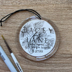 Custom Watercolor Ornament
