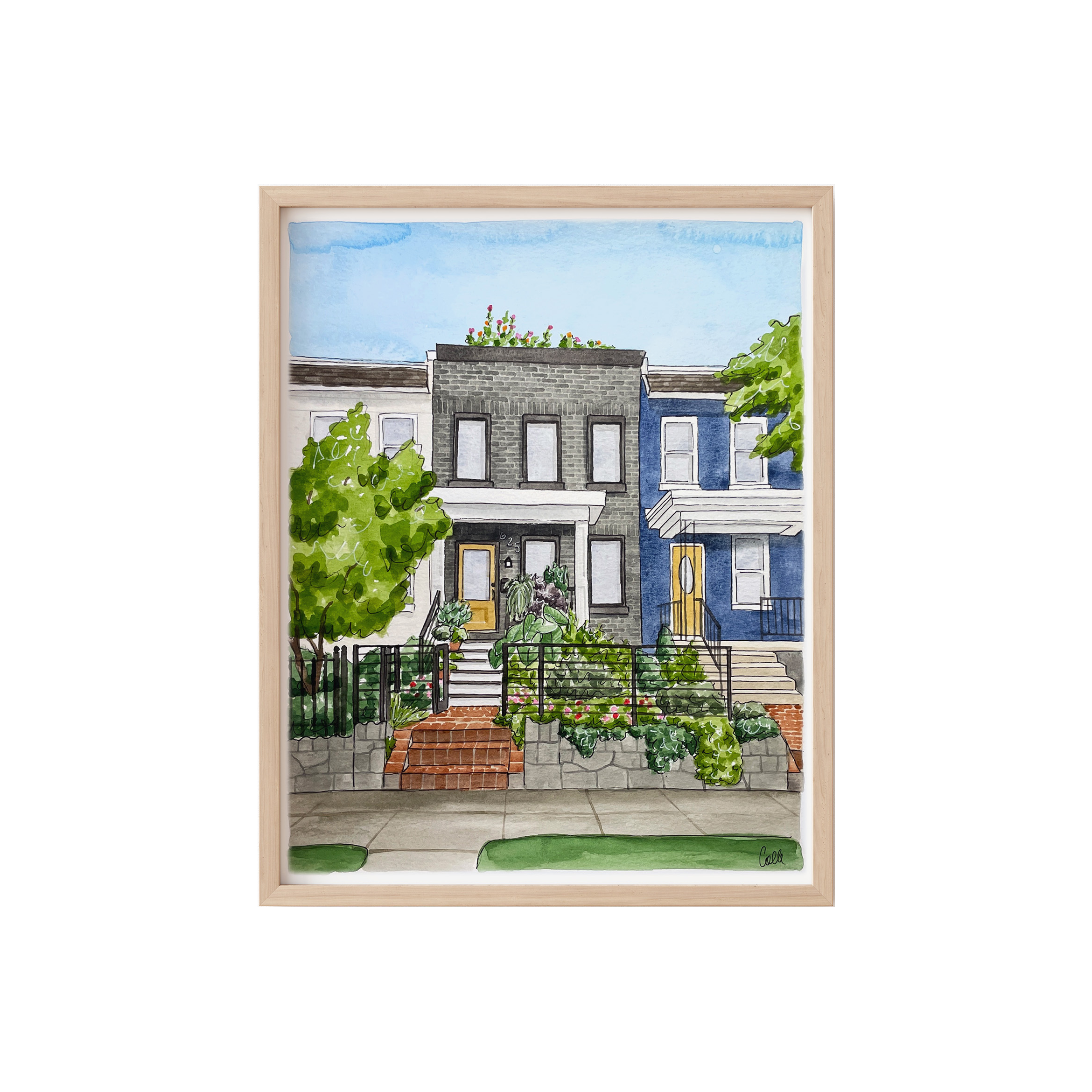 Custom Watercolor House Portrait