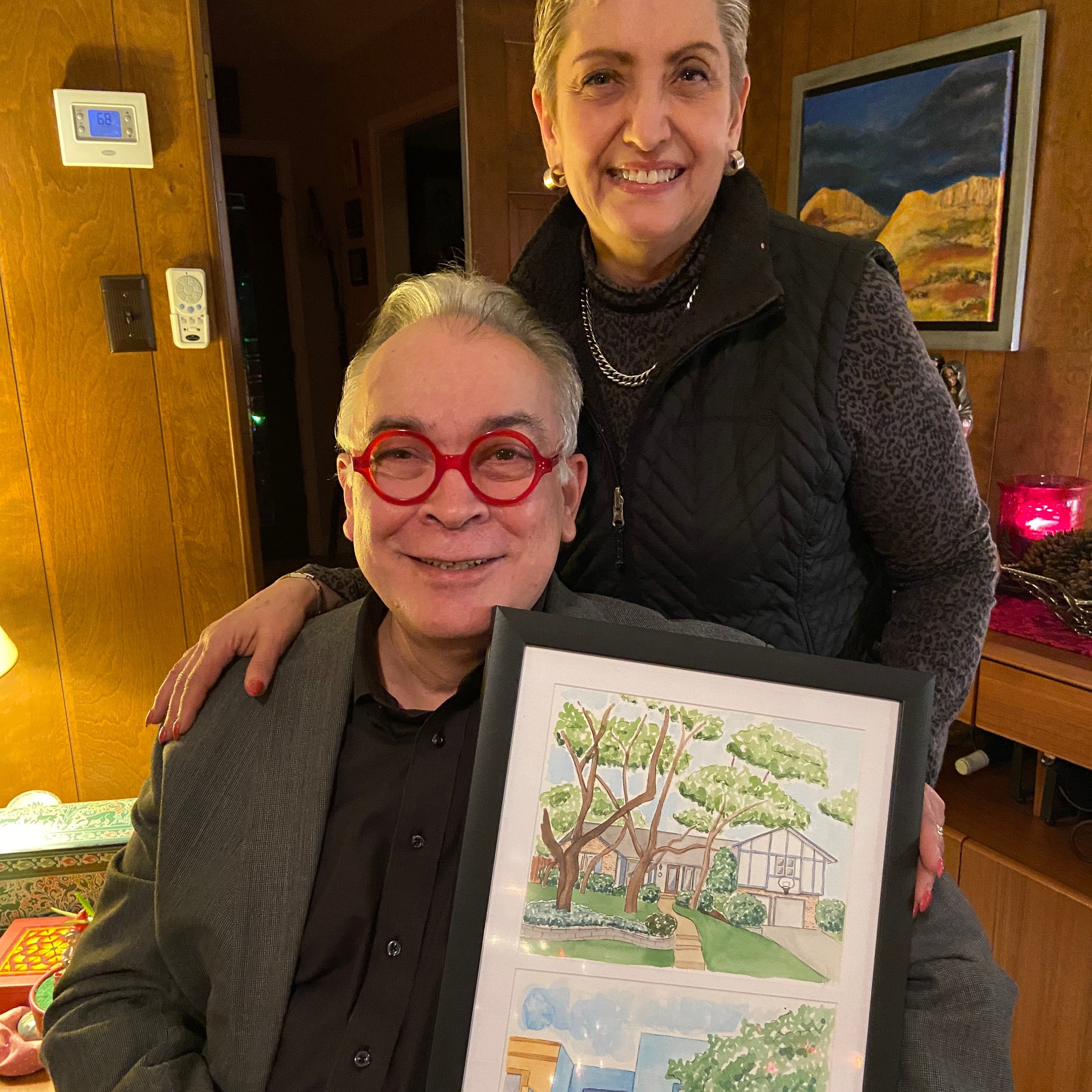 Custom Watercolor House Portrait