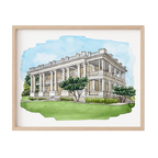 Custom Watercolor Wedding Venue Portrait