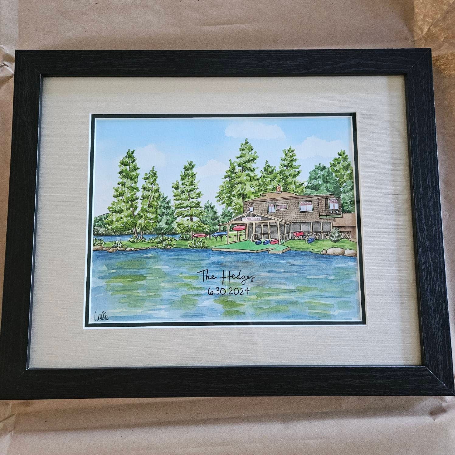 Custom Watercolor House Portrait